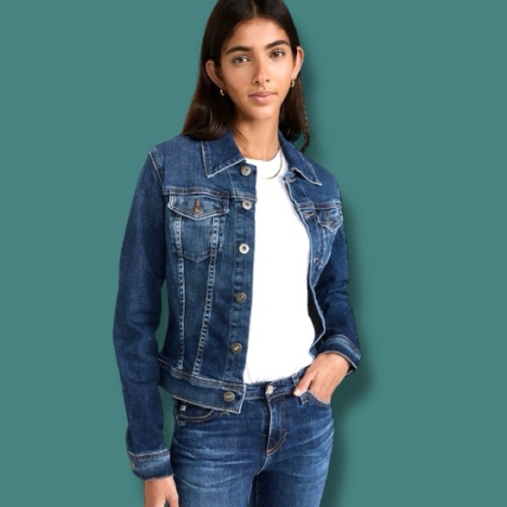 💥HP💥 EUC AG Jeans Robyn Denim Jacket. Size Large - Picture 4 of 15